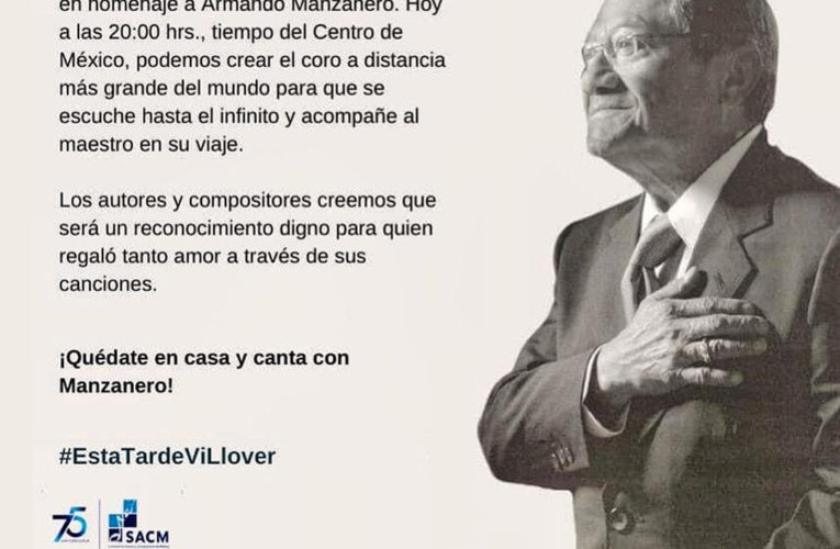 Preparan homenaje nacional a Armando Manzanero