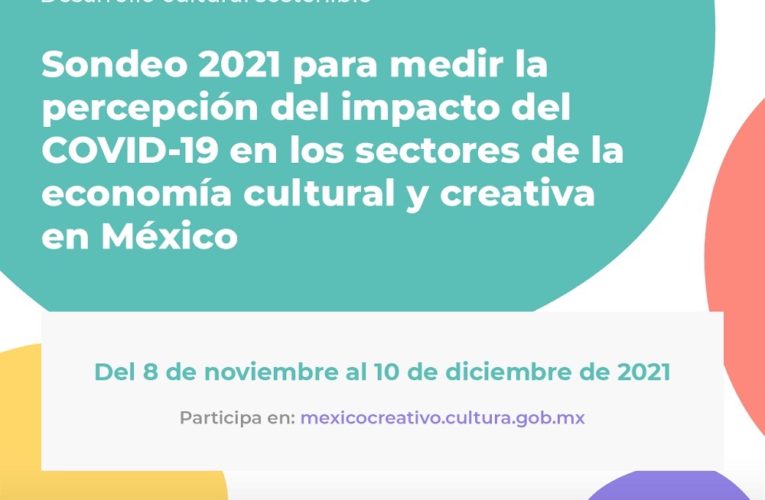 Sondeo ayudará a medir el impacto del COVID-19 en la economía cultural y creativa de México