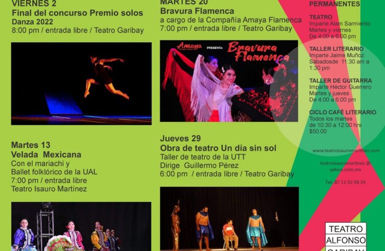 Teatros presentan agenda de septiembre