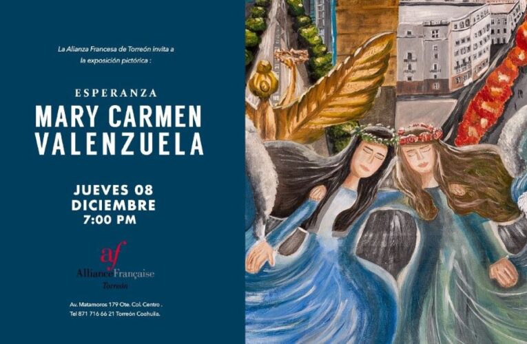 “Esperanza” de la artista Mary Carmen Valenzuela será presentada en la Alianza Francesa
