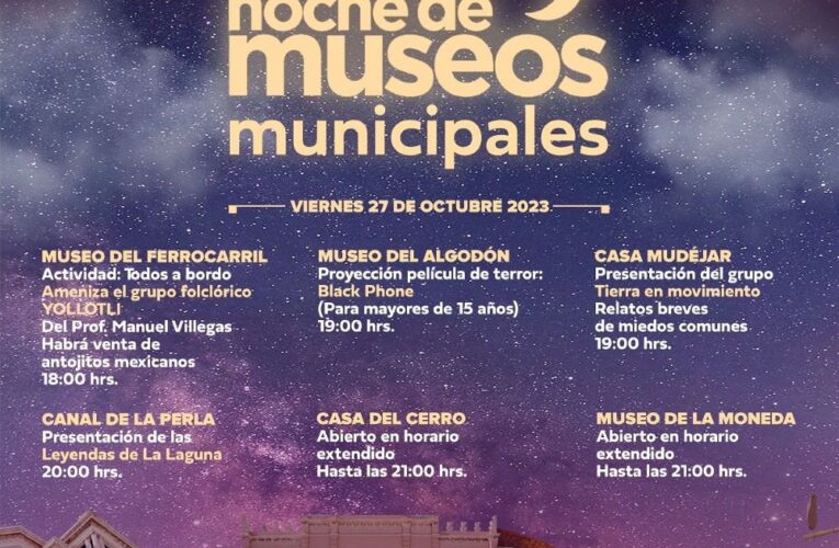 Lista la Noche de Museos en Torreón