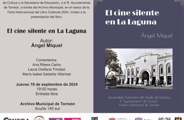 Presentan libro sobre la historia del cine mudo en La Laguna