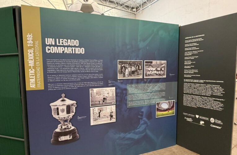 Inauguran la exposición «Entre México y Bilbao, historias compartidas de futbol»